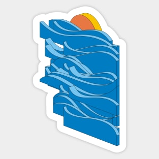 Sunset Sticker